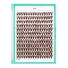 Eyelash Cluster Bodermincer 240 unidades D Curl 20D marrom escuro