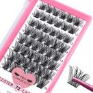 Eyelash Clusters PRO LASHBEAUTY 72 unidades de 12-18 mm de comprimento de mistura