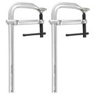 F Clamp MAXPOWER Heavy Duty, 30 cm x 12 cm, garganta, pacote com 2