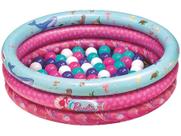 F0000-3 barbie - piscina de bolinhas inflavel com 25 bolinhas