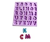 F1009 molde de silicone alfabeto botão confeitaria biscuit