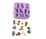 F1012 molde de silicone bichos pets confeitaria biscuit