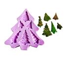 F1017 molde de silicone árvore de natal confeitaria biscuit