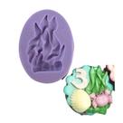 F1107 molde de silicone alga confeitaria biscuit
