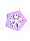 F1111 molde de silicone floco de neve confeitaria biscuit