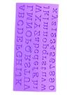 F1201 molde de silicone alfabeto confeitaria biscuit