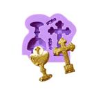 F1211 molde de silicone religião confeitaria biscuit