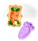 F1230 molde de silicone páscoa cenouraconfeitaria biscuit