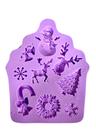 F1257 molde de silicone natal confeitaria biscuit