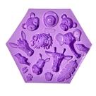 F1272 molde de silicone safari confeitaria biscuit