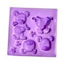 F1288 molde de silicone ursos confeitaria biscuit