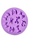 F1296 molde de silicone laços confeitaria biscuit