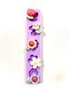 F1330 molde de silicone flores confeitaria biscuit