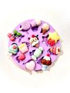 F1346 molde de silicone sorvete, balas confeitaria biscuit