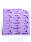 F1375 molde de silicone balas/pingentes/apliques dia dos pais chapéu confeitaria biscuit