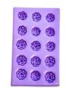 F1405 molde de silicone mini flor confeitaria biscuit