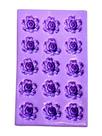 F1406 molde de silicone mini rosa confeitaria biscuit
