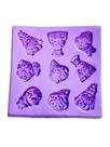F1411 molde de silicone mini buquês confeitaria biscuit
