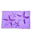F1420 molde de silicone estrelas do mar confeitaria biscuit