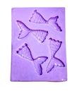 F1421 molde de silicone cauda de sereia confeitaria biscuit
