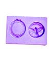 F1448 molde de silicone pomba com moldura confeitaria biscuit