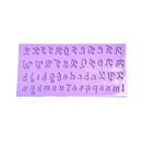 F1503 molde de silicone alfabeto confeitaria biscuit