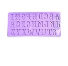 F1507 molde de silicone alfabeto confeitaria biscuit