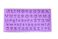 F1514 molde de silicone alfabeto confeitaria biscuit