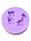 F1515 mini molde de silicone girafa e zebra confeitaria biscuit