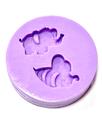 F1518 mini molde de silicone abelha e elefante confeitaria biscuit