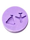 F1525 mini molde de silicone barco e avião confeitaria biscuit