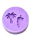 F1527 mini molde de silicone coqueiro e pinheiro confeitaria biscuit