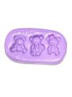 F1563 molde de silicone ursinhos confeitaria biscuit