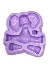 F1583 molde de silicone elefante confeitaria biscuit