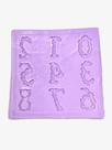 F1612 molde de silicone números confeitaria biscuit