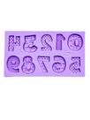 F1622 molde de silicone números confeitaria biscuit