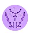 F1628 molde de silicone lavanda confeitaria biscuit