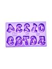 F1649 molde de silicone mini alfabeto astronauta confeitaria biscuit