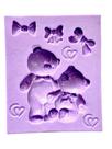 F1651 molde de silicone ursos confeitaria biscuit
