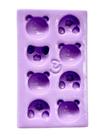 F1652 molde de silicone rosto e bumbum urso confeitaria biscuit