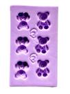 F1653 molde de silicone mini ursos confeitaria biscuit