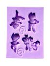 F1666 molde de silicone bailarina confeitaria biscuit
