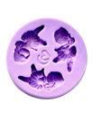 F1667 molde de silicone bailarina confeitaria biscuit