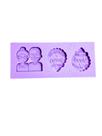 F1699 molde de silicone dia dos avós confeitaria biscuit