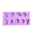 F1700 molde de silicone divertidamente confeitaria biscuit