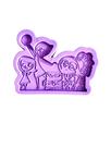F1706 molde de silicone divertidamente confeitaria biscuit