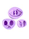 F1715 molde de silicone anjo 3d confeitaria biscuit
