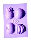 F1744 molde de silicone frutas confeitaria biscuit