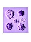 F1751 molde de silicone mini flores confeitaria biscuit