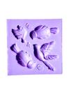 F1755 molde de silicone pássaros confeitaria biscuit